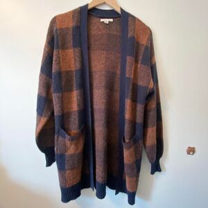 American Eagle Plaid Cardigan